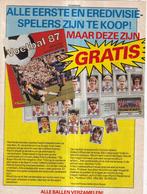 Retro reclame 1987 Panini plaatjesalbum voetbal 87, Overige typen, Ophalen of Verzenden