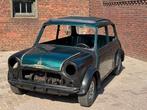 Classic Mini Cooper British Open, Project- Projectauto, Voorwielaandrijving, Zwart, 4 cilinders, Leder en Stof