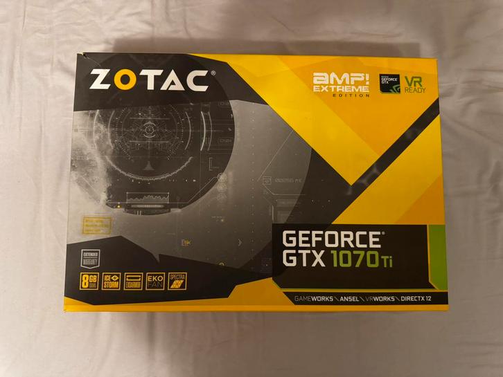 Zotac GTX 1070ti AMP EXTREME (Factory Overclock), Computers en Software, Interne voedingen, Zo goed als nieuw, Ophalen of Verzenden