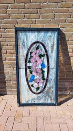 Glas in lood raam jaren 60, Antiek en Kunst, Ophalen