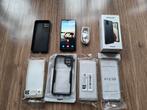 Samsung Galaxy A12 + 5 Hoesjes & Oplader, Gebruikt, Zwart, Touchscreen, Ophalen of Verzenden