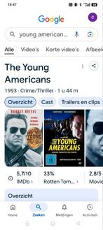 The young Americans met Harvey Keitel., Cd's en Dvd's, Blu-ray, Ophalen of Verzenden