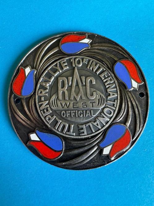 10e Internationale Tulpenrallye embleem. Grille badge.  1958, Verzamelen, Merken en Reclamevoorwerpen, Gebruikt, Gebruiksvoorwerp