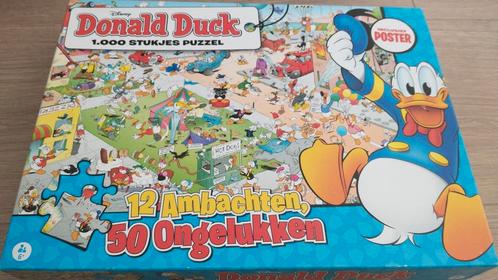 Donald Duck puzzel 1000 stukjes, Hobby en Vrije tijd, Denksport en Puzzels, Zo goed als nieuw, Legpuzzel, 500 t/m 1500 stukjes