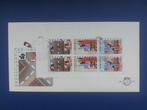 Postzegel NL 1977 FDC 162 Blok Kinderzegels 07-10, Postzegels en Munten, Postzegels | Nederland, Ophalen of Verzenden, Na 1940