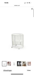 Stokke ledikant wit inclusief matras, Ophalen of Verzenden, Zo goed als nieuw, Ledikant