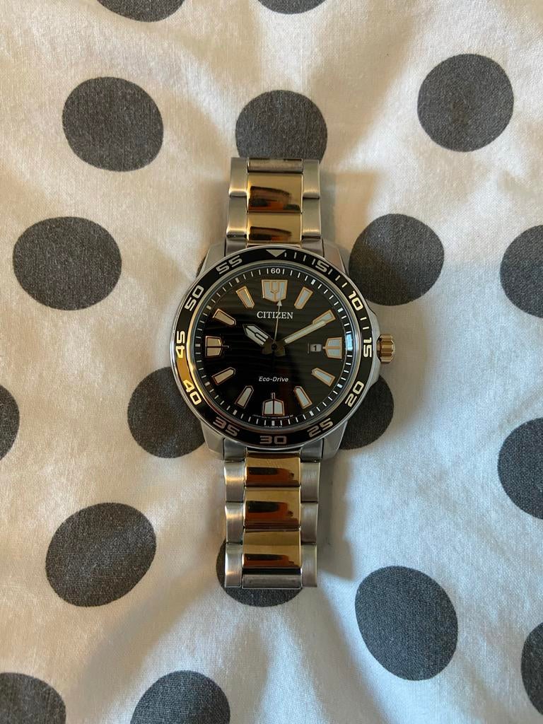 Citizen Eco‑Drive Herenhorloge – Nieuw, Nooit Gedragen, Staal, Staal, Nieuw, Ophalen of Verzenden