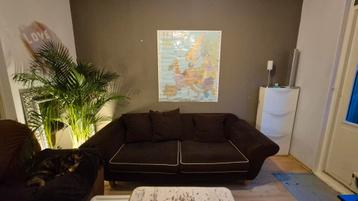 Bruine driezitsbank - Gratis af te halen!