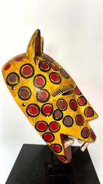 240350 Afrikaans Bozo leeuwen marionet masker uit Mali, Antiek en Kunst, Ophalen of Verzenden