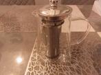 Glazen theepot met RVS filter, Huis en Inrichting, Woonaccessoires | Stolpen, Ophalen, Zo goed als nieuw