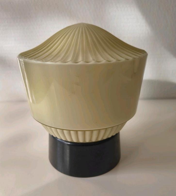 Thabur plafondlamp Art Deco bakelieten houder, Huis en Inrichting, Lampen | Plafondlampen, Zo goed als nieuw, Glas, Verzenden