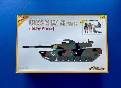 Cyberhobby	9125	USMC M1A1  Abrams (Heavy Armor)	1/35, Hobby en Vrije tijd, Modelbouw | Auto's en Voertuigen, Nieuw, Tank, 1:32 tot 1:50