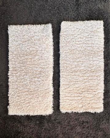 2 x hoogpolig vloerkleedje 60x120 cm Zara Home wit crème beschikbaar voor biedingen
