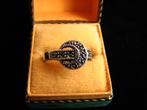 Mooie Fijne Zilveren Ring met Markesietjes, Verzenden, Zilver, Ring