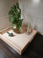 Houten Dienblad 38x38cm, Huis en Inrichting, Woonaccessoires | Dienbladen, Ophalen of Verzenden, Zo goed als nieuw, Vierkant, Hout
