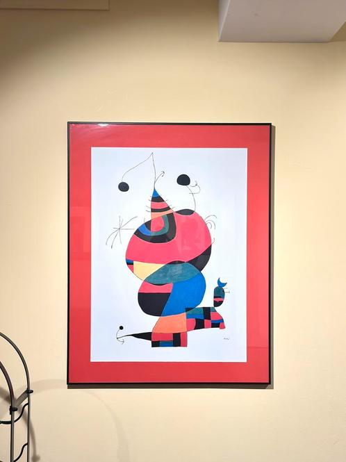 Joan Miró Red Sky Vintage Print, Antiek en Kunst, Kunst | Schilderijen | Abstract, Ophalen of Verzenden