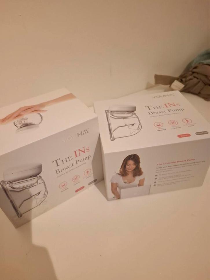 Youha The Ins Draagbare Borstkolf 2 stuks!, Kinderen en Baby's, Babyvoeding en Toebehoren, Zo goed als nieuw, Borstkolf, Ophalen of Verzenden
