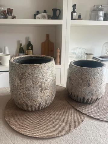 Keramieken Potten Set - Japandi Stijl beschikbaar voor biedingen