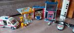Playmobil politie, ambulance, vliegtuig en tankstation, Ophalen of Verzenden, Gebruikt, Los playmobil