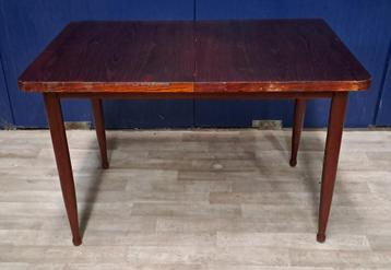 Vintage palissander eettafel 76 x 118 x 78,5 cm jaren '60 beschikbaar voor biedingen