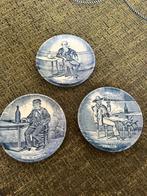 3 bordjes… blauw bij boch, Antiek en Kunst, Ophalen