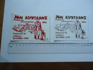 sticker oud Jan Adriaans schaapsherder herder lieshout beschikbaar voor biedingen