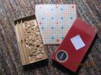 scrabble. 1955. 101 steentjes. Zie foto 3., Hobby en Vrije tijd, Gezelschapsspellen | Bordspellen, Een of twee spelers, Ophalen of Verzenden