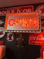 Prachtige reclamezuil Come In We Are Open reclamebord, Ophalen, Zo goed als nieuw, Reclamebord