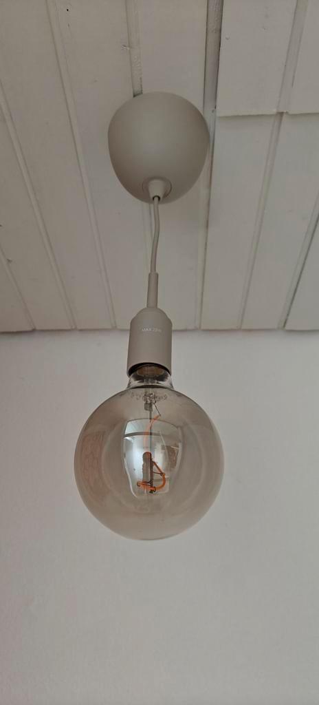 Compacte Ikea GRÄVACKA Hanglamp Grijs, Huis en Inrichting, Lampen | Hanglampen, Zo goed als nieuw, Minder dan 50 cm, Overige materialen