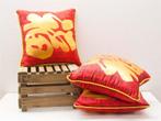 Chinese woonkussens 11141, Huis en Inrichting, Woonaccessoires | Kussens, Ophalen of Verzenden, Gebruikt, Vierkant