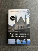 Niet spreken met de bestuurder boek Gerard van Westerloo, Boeken, Ophalen, Zo goed als nieuw, Nederland