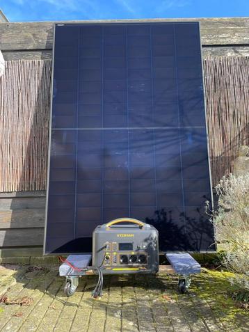 Draagbare 2200W Powerstation 1548Wh + 435W Zonnepaneel beschikbaar voor biedingen