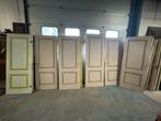 6 stuks antieke paneeldeur 2-vlaks uit 1 serie.