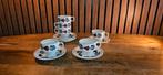 6x kop en schotel Boerenbont Boch in topstaat koffie of thee, Antiek en Kunst, Antiek | Servies los, Ophalen of Verzenden