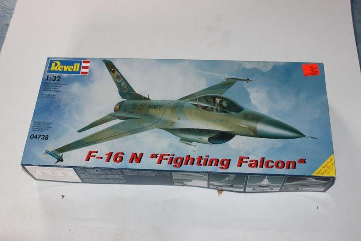revell bouwdoos 1:32 f16 ' night falcon " ongebouwd !, Hobby en Vrije tijd, Modelbouw | Auto's en Voertuigen, Nieuw, Overige typen