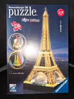 Ravensburger 3D Puzzel Eiffeltoren Night Edition, Ophalen of Verzenden, Minder dan 500 stukjes, Zo goed als nieuw, Rubik's of 3D-puzzel