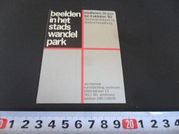 sticker EHV Beelden in het stads wandelpark 1982 beschikbaar voor biedingen