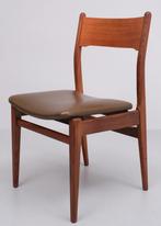 Louis van Teeffelen styl Teak  eetkamer stoelen, Vier, Gebruikt, Vintage, Ophalen of Verzenden