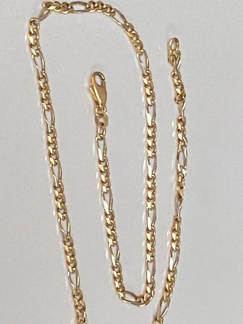 Geel gouden ketting 750-18 karaat, Sieraden, Tassen en Uiterlijk, Antieke sieraden, Ketting, Goud, Verzenden