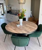 Ronde tafel / eettafel 130 cm, Huis en Inrichting, Tafels | Eettafels, Ophalen, Rond, Zo goed als nieuw, Metaal