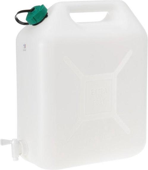 Watertank/jerrycan 20 liter camping waterjerrycans kraantje, Tuin en Terras, Regentonnen, Zo goed als nieuw, Kunststof, Minder dan 75 liter