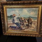 Djuprijany orgineel oud Nederlands Indie schilderij op panee, Antiek en Kunst, Kunst | Niet-Westerse kunst, Verzenden