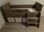 Peuterbed 150x70 steigerhout, Ophalen, 70 tot 85 cm, 140 tot 160 cm, Zo goed als nieuw