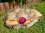 Vintage Arcoroc Aspen Leaf glazen, 4 stuks, Huis en Inrichting, Glas of Glazen, Ophalen of Verzenden, Overige stijlen, Glas