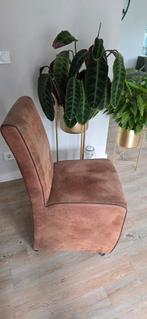 Bruine lederen eetkamerstoel - gratis af te halen, Huis en Inrichting, Stoelen, Bruin, Leer, Ophalen of Verzenden, Zo goed als nieuw