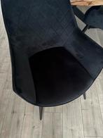 4 Zwarte Eetkamerstoelen met Armleuning, Antiek en Kunst, Antiek | Meubels | Stoelen en Banken, Ophalen of Verzenden