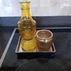 Setje met vaasjes, Huis en Inrichting, Overige kleuren, Ophalen of Verzenden, Minder dan 50 cm, Glas