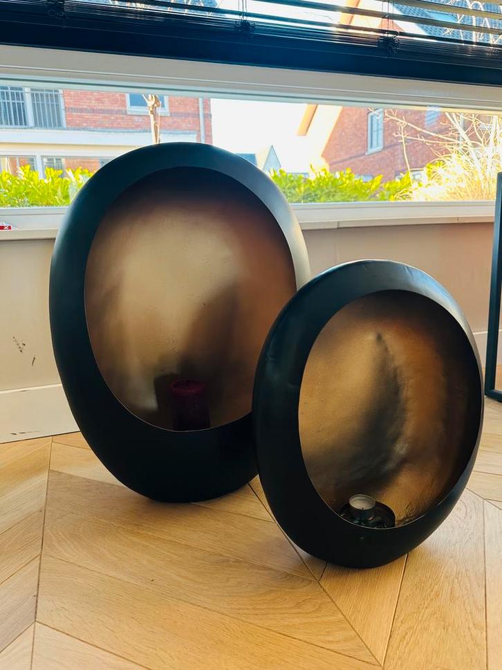 Stijlvolle XL Richmond Kandelaren Set - ei vorm, Huis en Inrichting, Woonaccessoires | Kandelaars en Kaarsen, Zo goed als nieuw