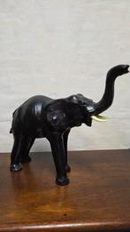 grote vintage lederen olifant, Ophalen, Zo goed als nieuw, Dier