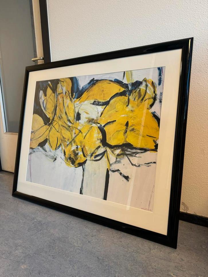 Oskar Koller - Abstracte Druk 85/86, Antiek en Kunst, Kunst | Schilderijen | Abstract, Ophalen